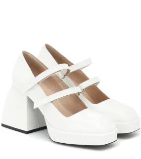 Bulla Babies Nodaleto Patent Leather Pumps, White