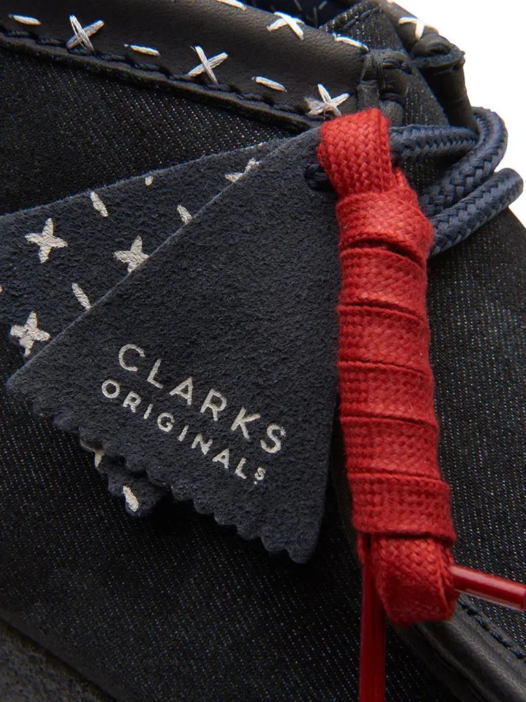 Clarks Wallabee Demin Blue
