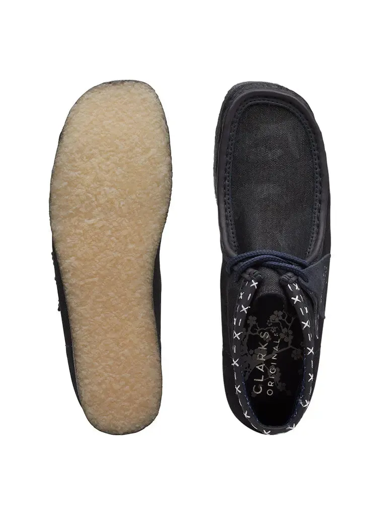 Clarks Wallabee Demin Blue