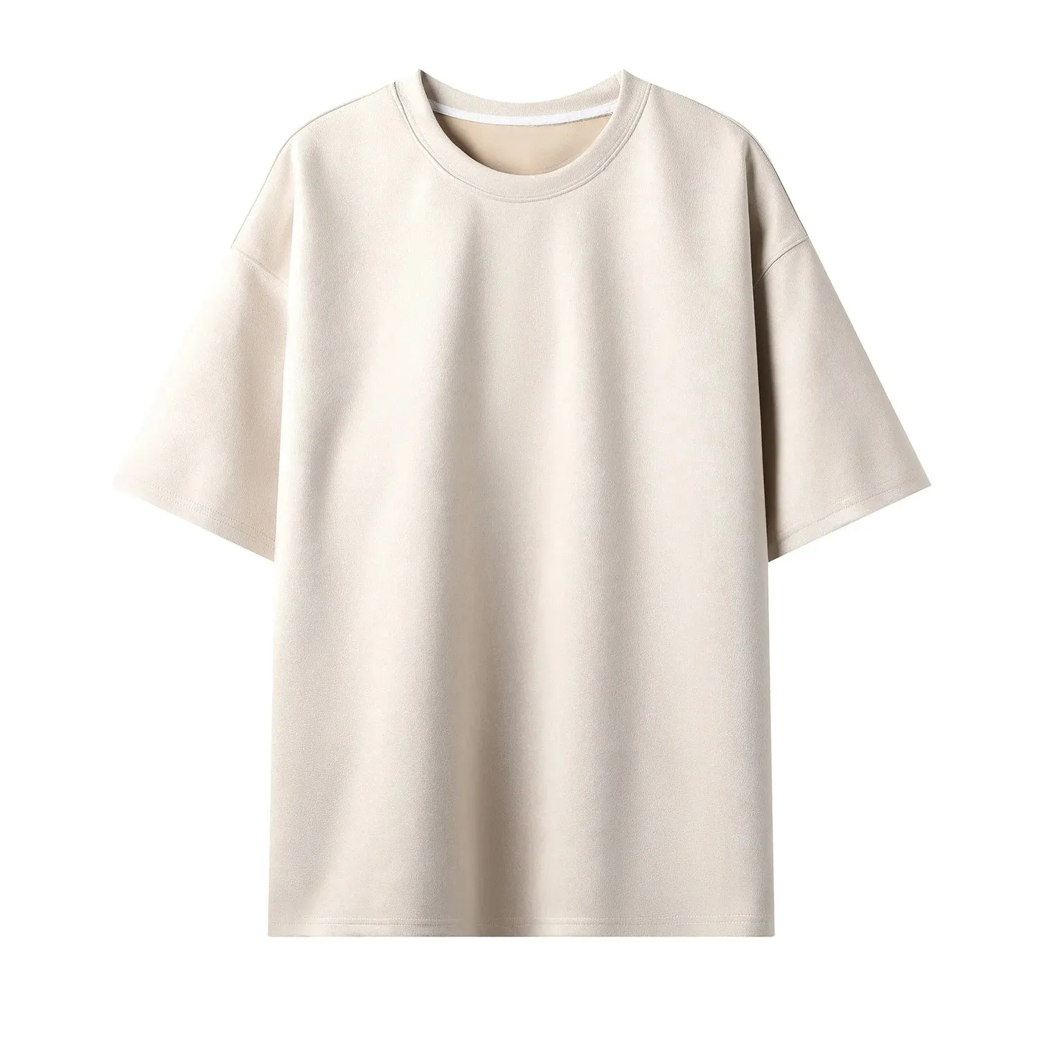 Summer Short Sleeved T Shirt for Men-Casual Loose O Neck Top