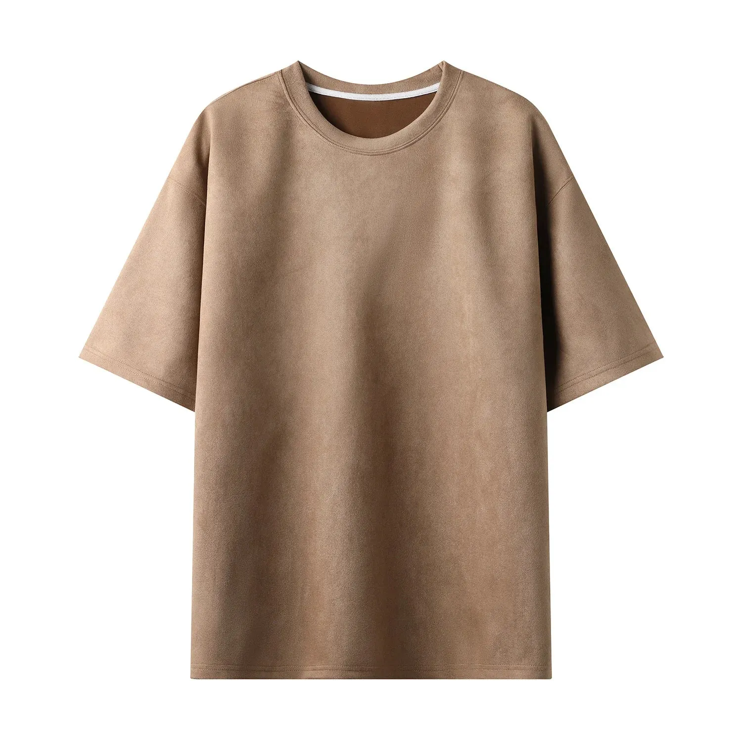 Summer Short Sleeved T Shirt for Men-Casual Loose O Neck Top